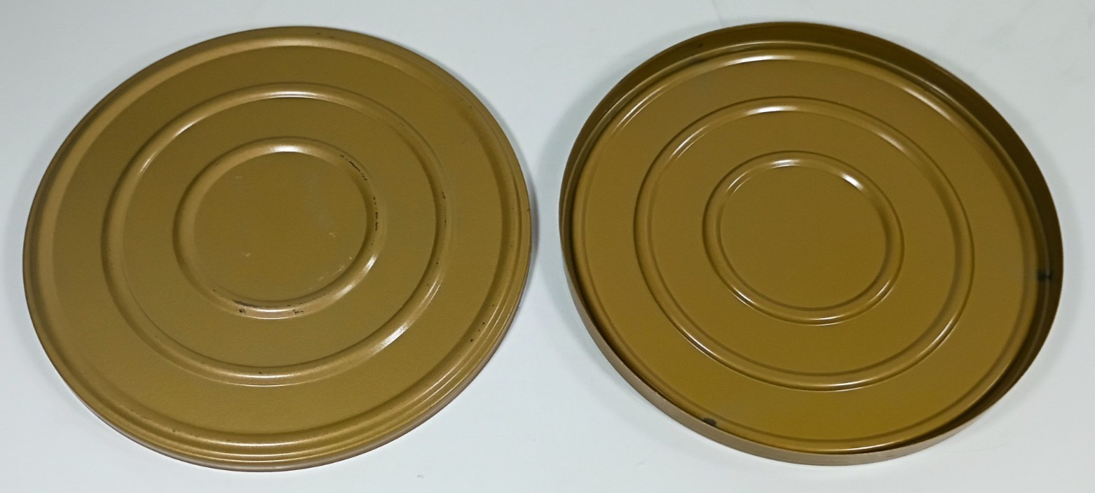 Vintage Empty 8mm Film Reel Metal Storage Tin. For 7″ Reel.