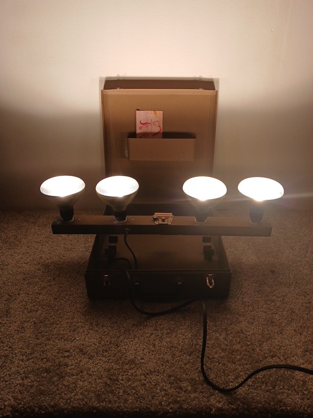 ACME MOV-E-LITE 4 Light Movie Film Stage PhotographyLighting with Case Model R4