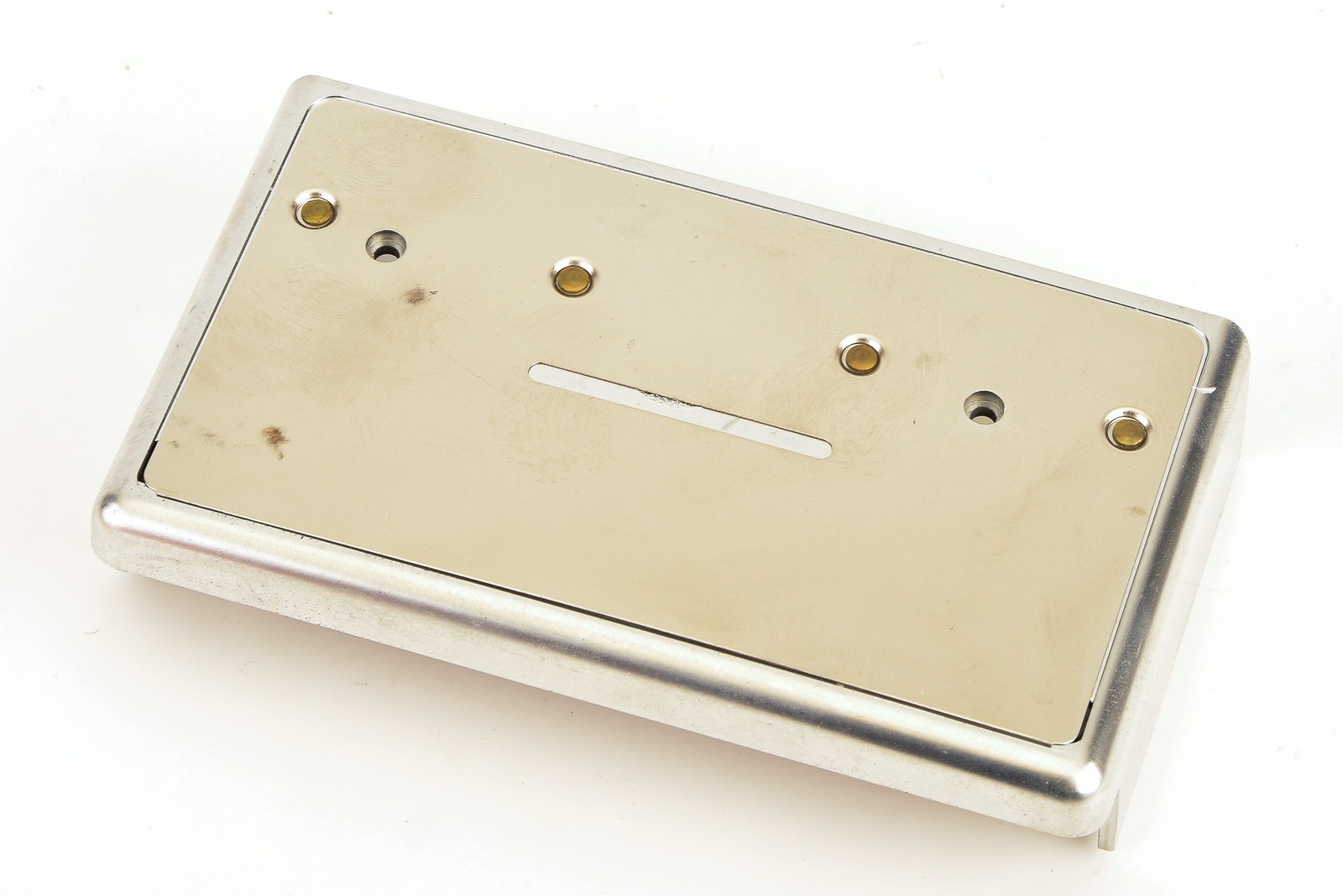 Polaroid SX-70 Camera Replacement Part – Silver – Front Bottom Cover V23