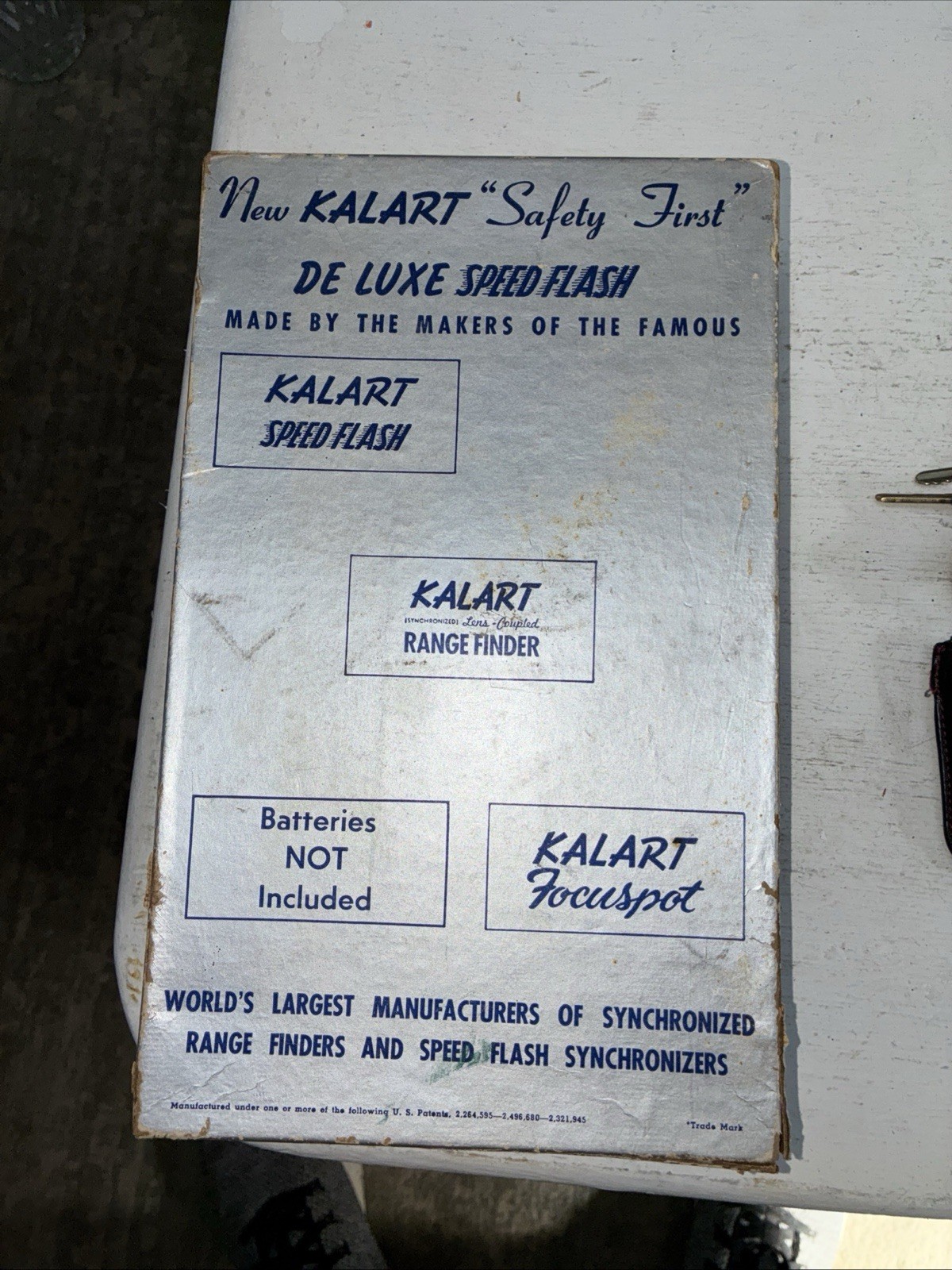 Vintage Kalart Speed Flash Safety First De Luxe range finder Original Box