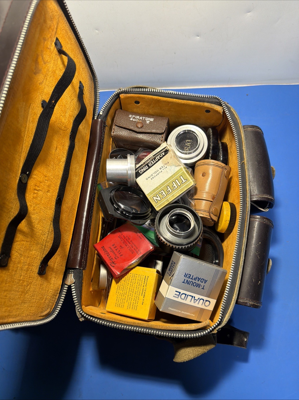 📷 Vintage Camera Accessories Lot Filters Adapters Cases Kodak Spiratone Japan