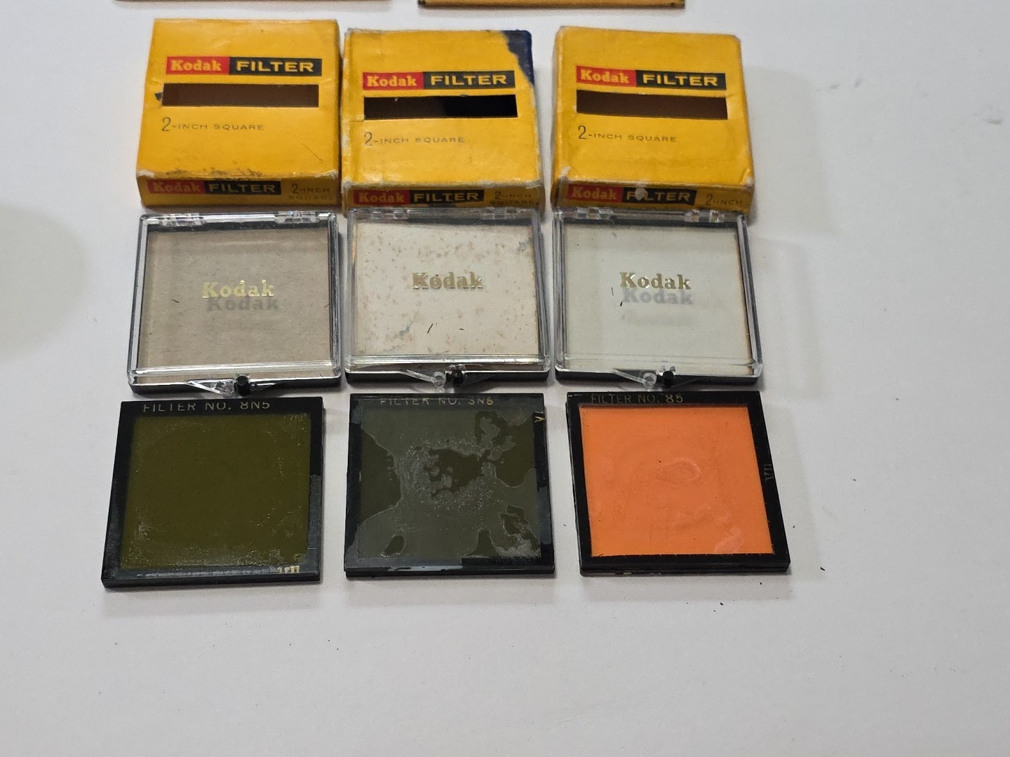 Lot Of Vintage Kodak, Camera Accessories Filters, Series V Adapters, Gel