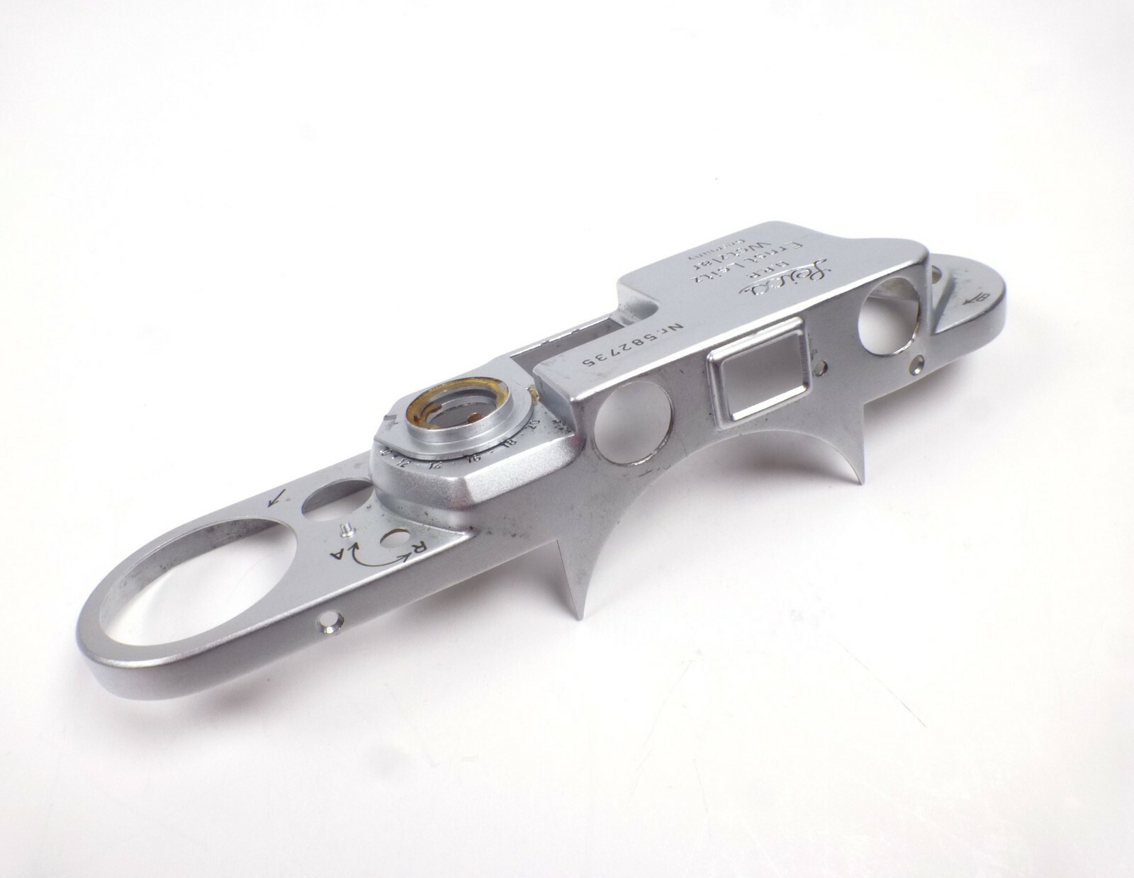 Chrome Top Plate for Leica IIIf Rangefinder 35mm camera
