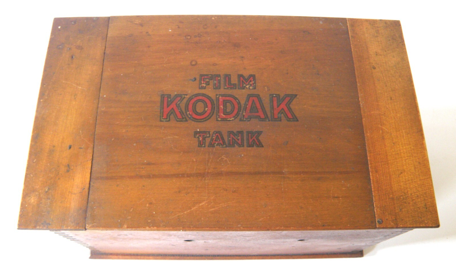 Antique Wooden Box Joint Kodak Film Tank 3 1/2in Model “B”-2 C.1907