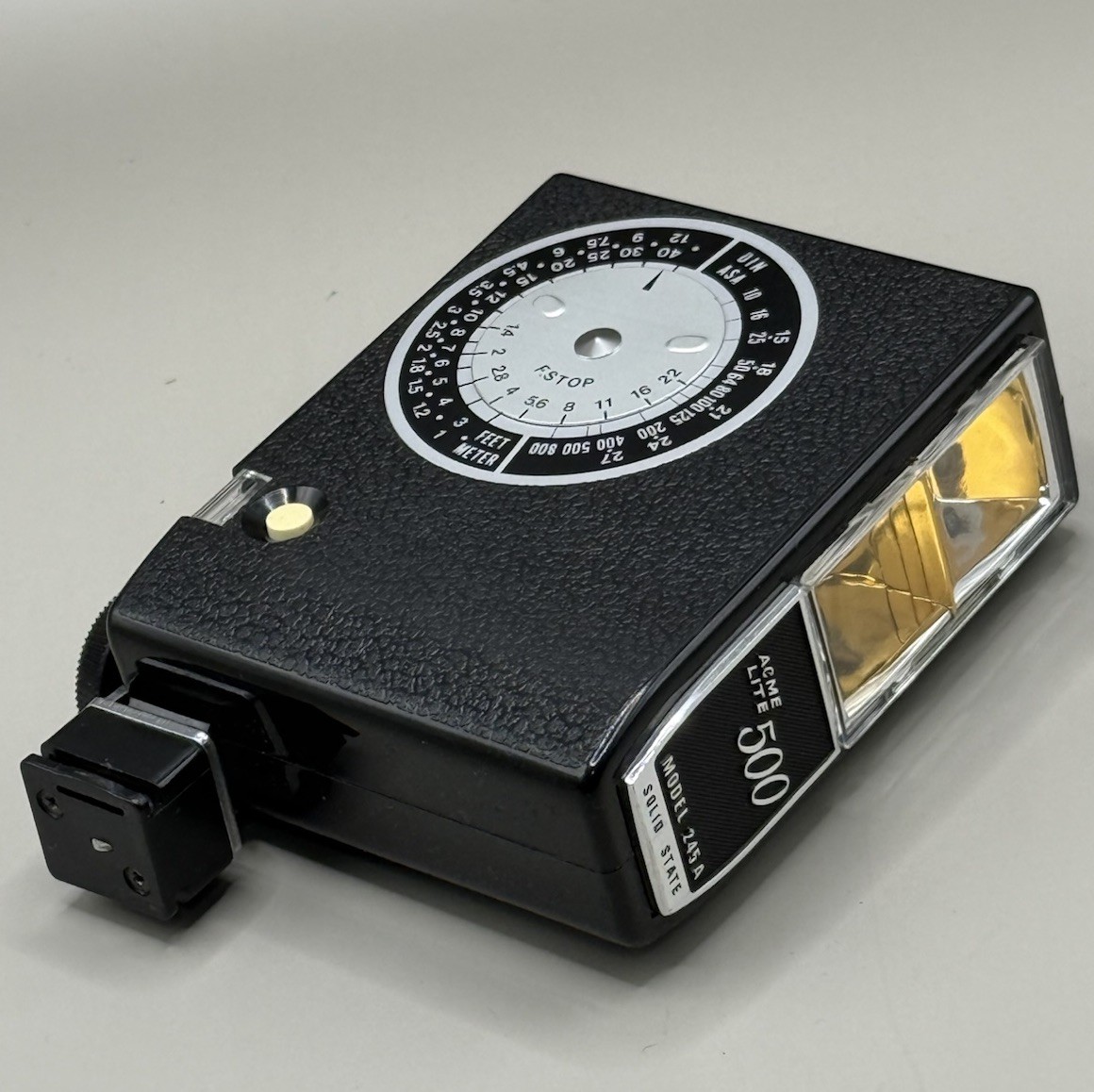 Acme Lite 500 Camera Flash Model 245A Solid State (Vintage) WORKS!