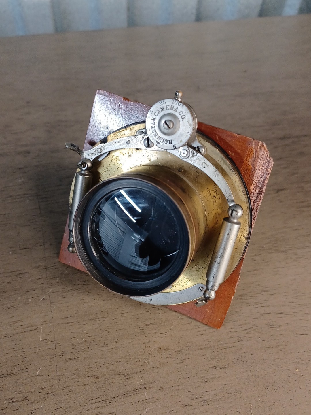 Antique Bausch & Lomb Unicum Camera Shutter With ROC Thelephoto Lens & Flange