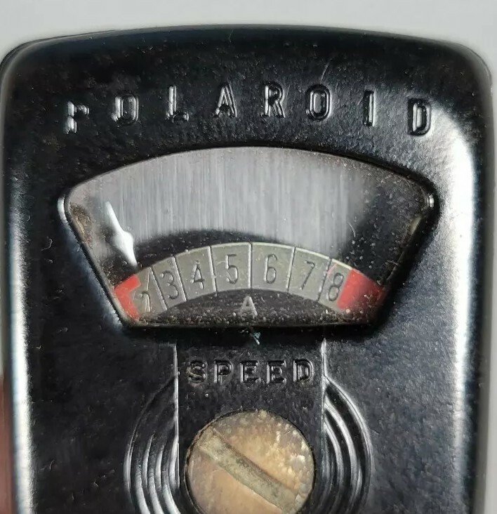Vintage Polaroid Speed Exposure Meter with Leather Case Made in USA by GE