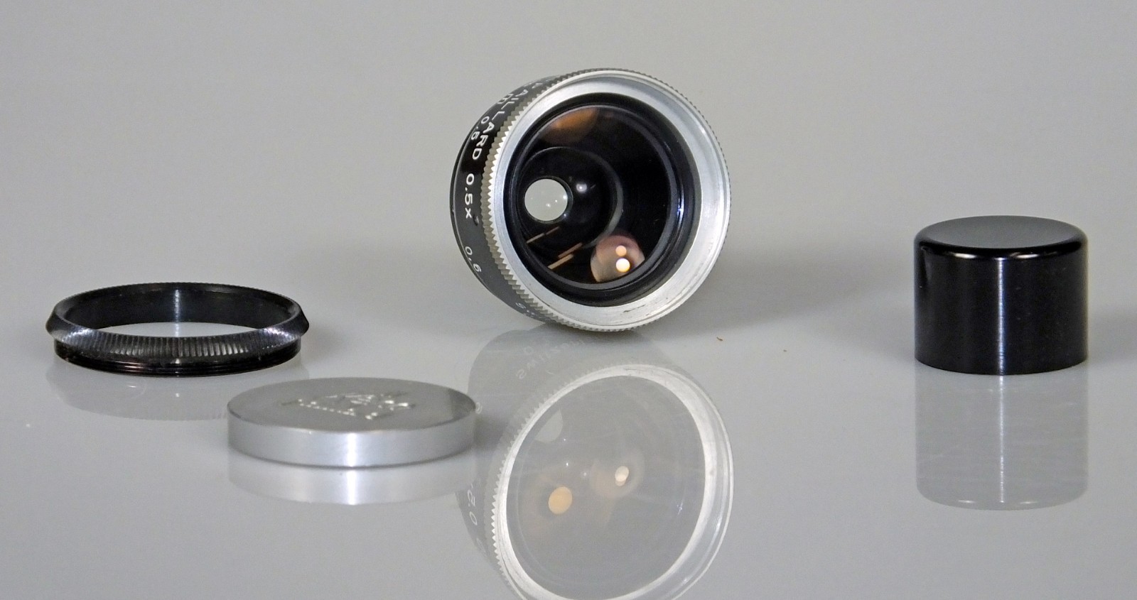 Hyper-Kern-Paillard 0.5x Accessory Lens for D-Mount Bolex Lenses w/Case + Caps