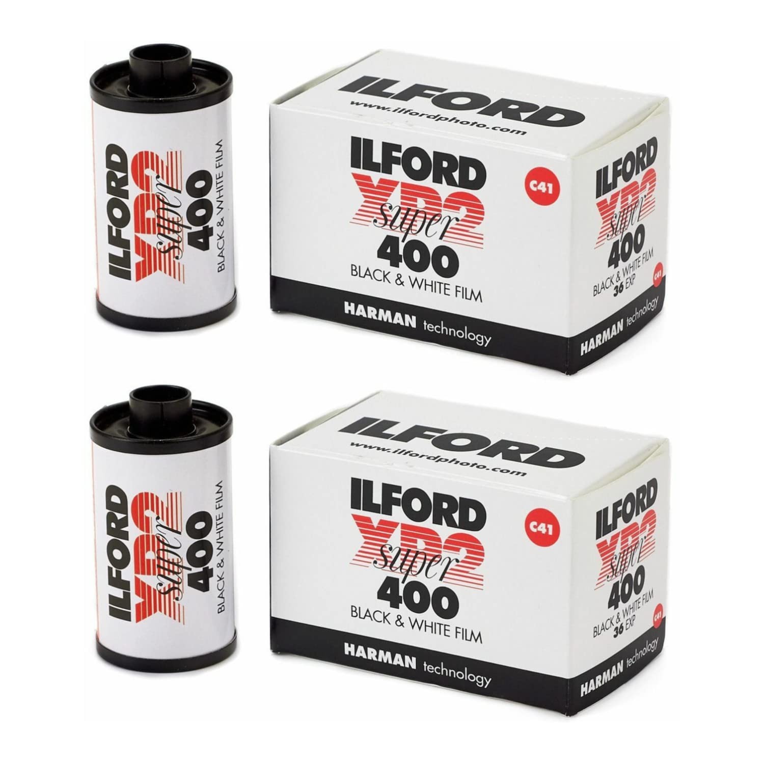 XP-2 Super 400 135-36 Black & White Film (2 Pack)