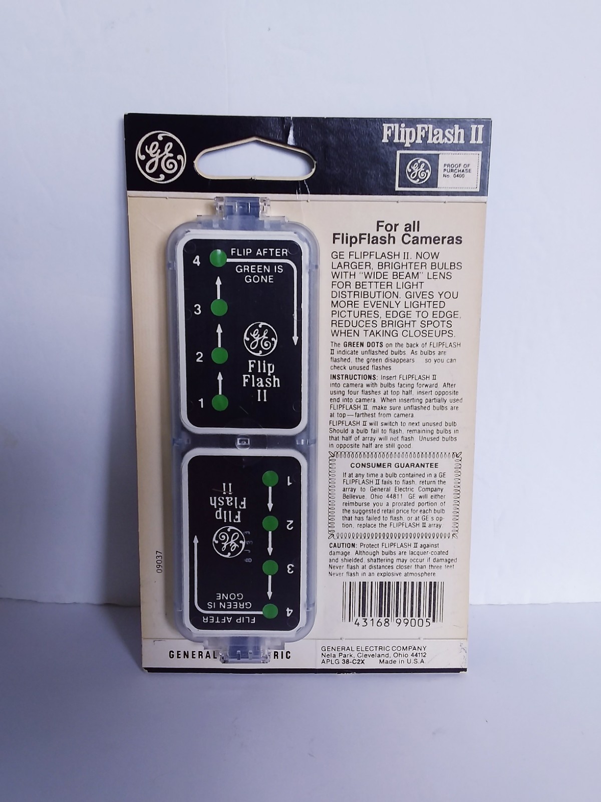 2 Vtg. GE General Electric Flip Flash II Camera Flash Bulbs Sets new 8 ct