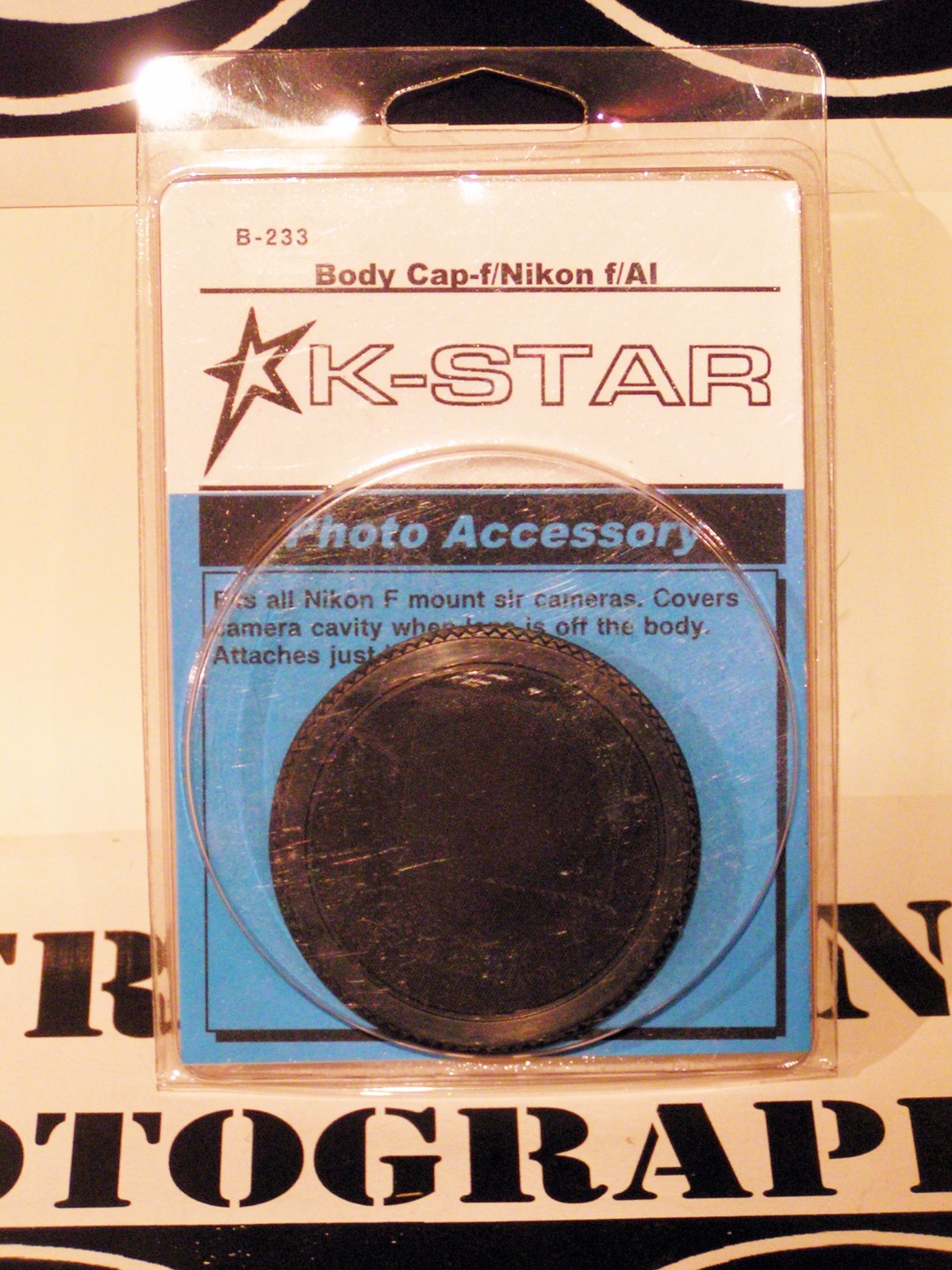 Vintage Nikon F Mount Body Cap / Protector New Factory Sealed K-Star Brand NOS