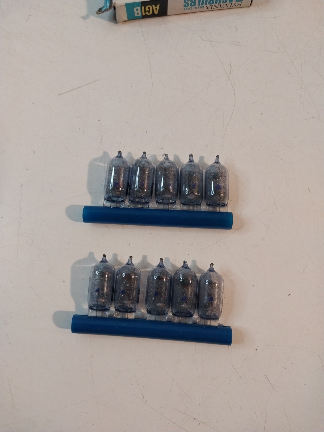 Vintage Sylvania AG1B Flashbulbs Blue Dot 10 Bulbs In Pack