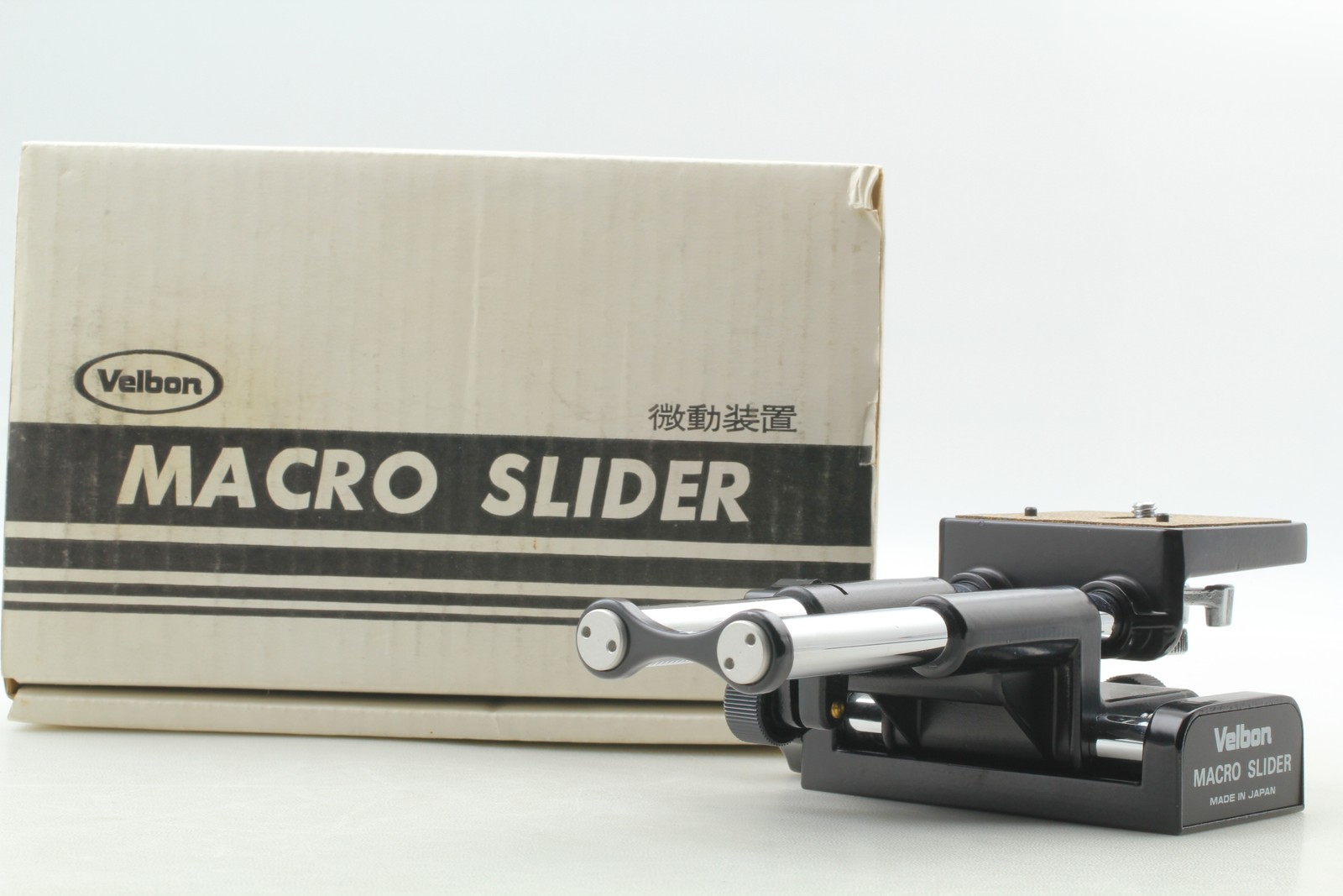 [Top MINT in Box] Velbon Macro Slider Focusing Stage Tripod Head Rail From JAPAN