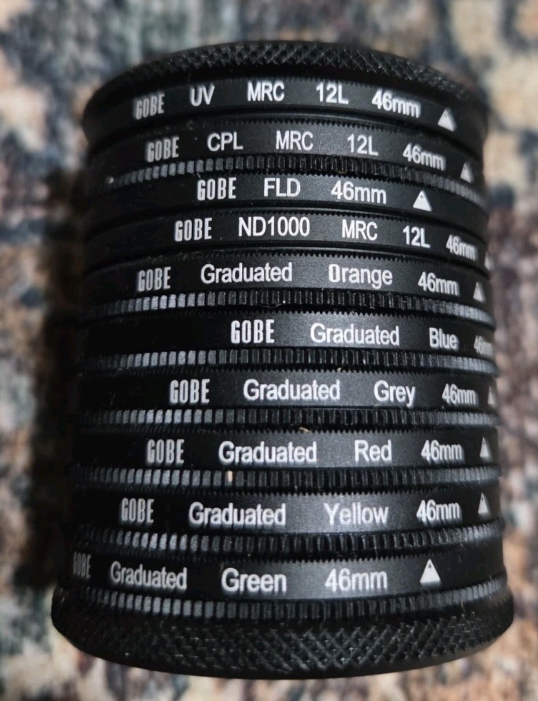 Gobe 46mm – The Collection – Grad Colour+CPL+FLD+ND 9 Piece Filter Kit – M2470