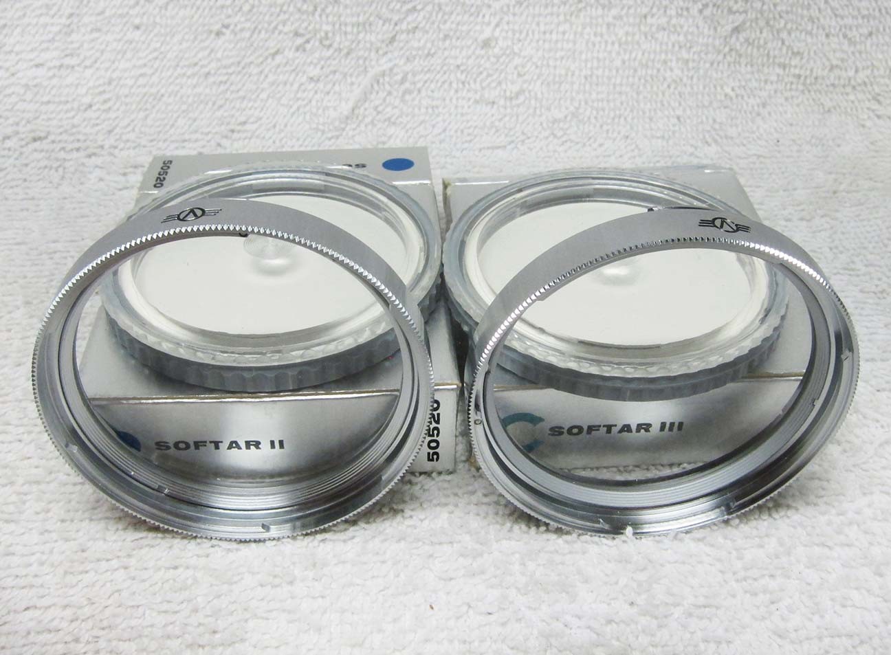 TWO Hasselblad/Zeiss 50/B57 SOFTAR II & III FILTERS. 80mm Planar. MINTY w/Box