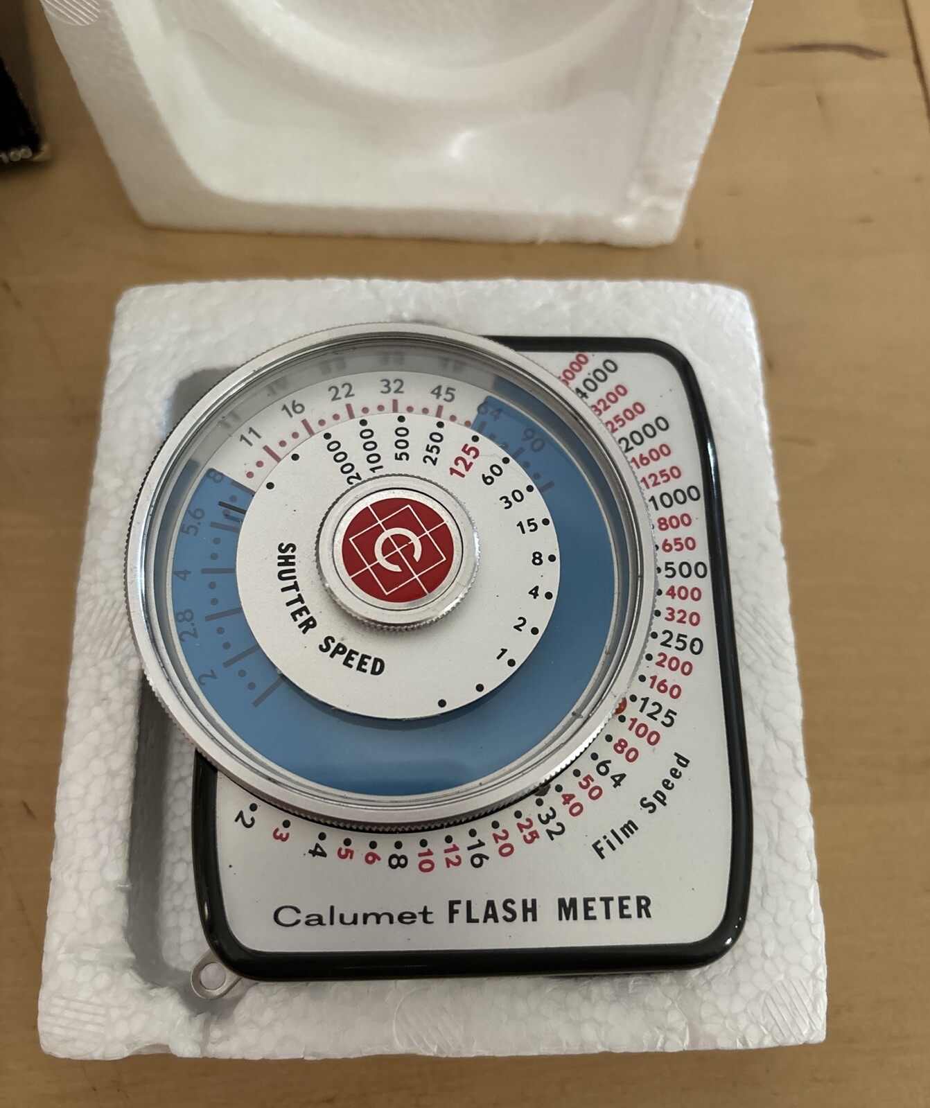 Vintage Calumet Flash Light Meter M-100 Original Box Cords Instructions