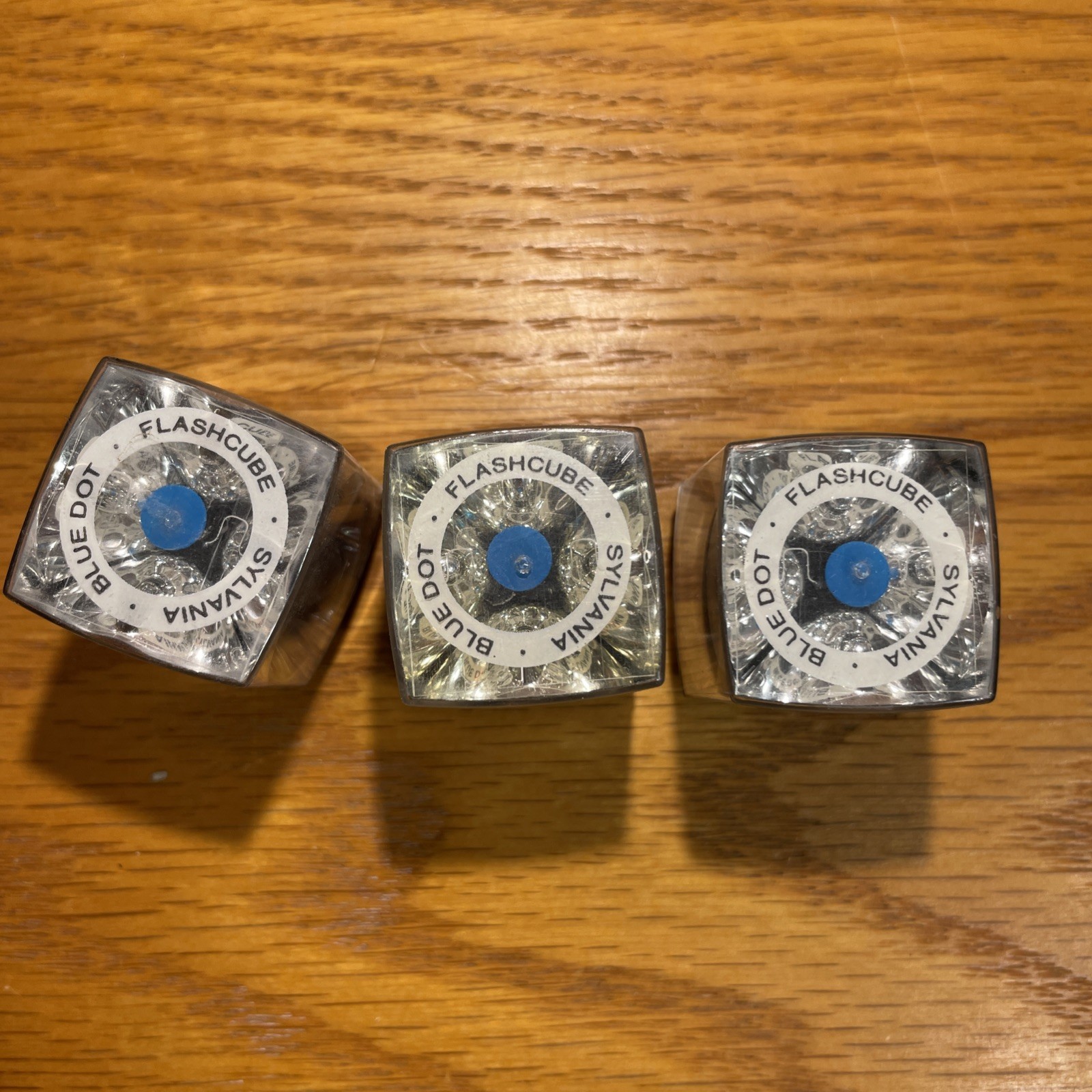 1970s GTE Sylvania Blue Dot Flash Cubes 3 Cubes/12 Flashes New Open Box
