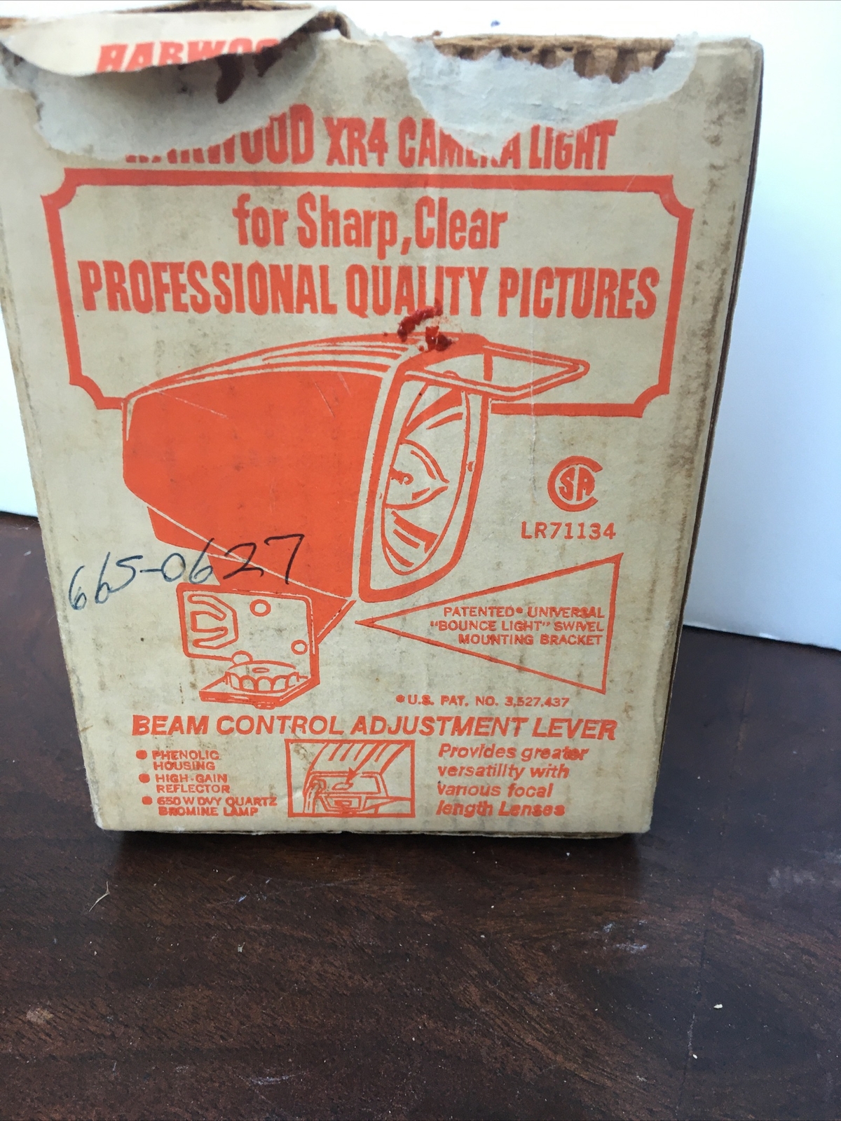 Vintage Harwood XR4 Hi-Intensity Photography Beam Control Light 650w Working