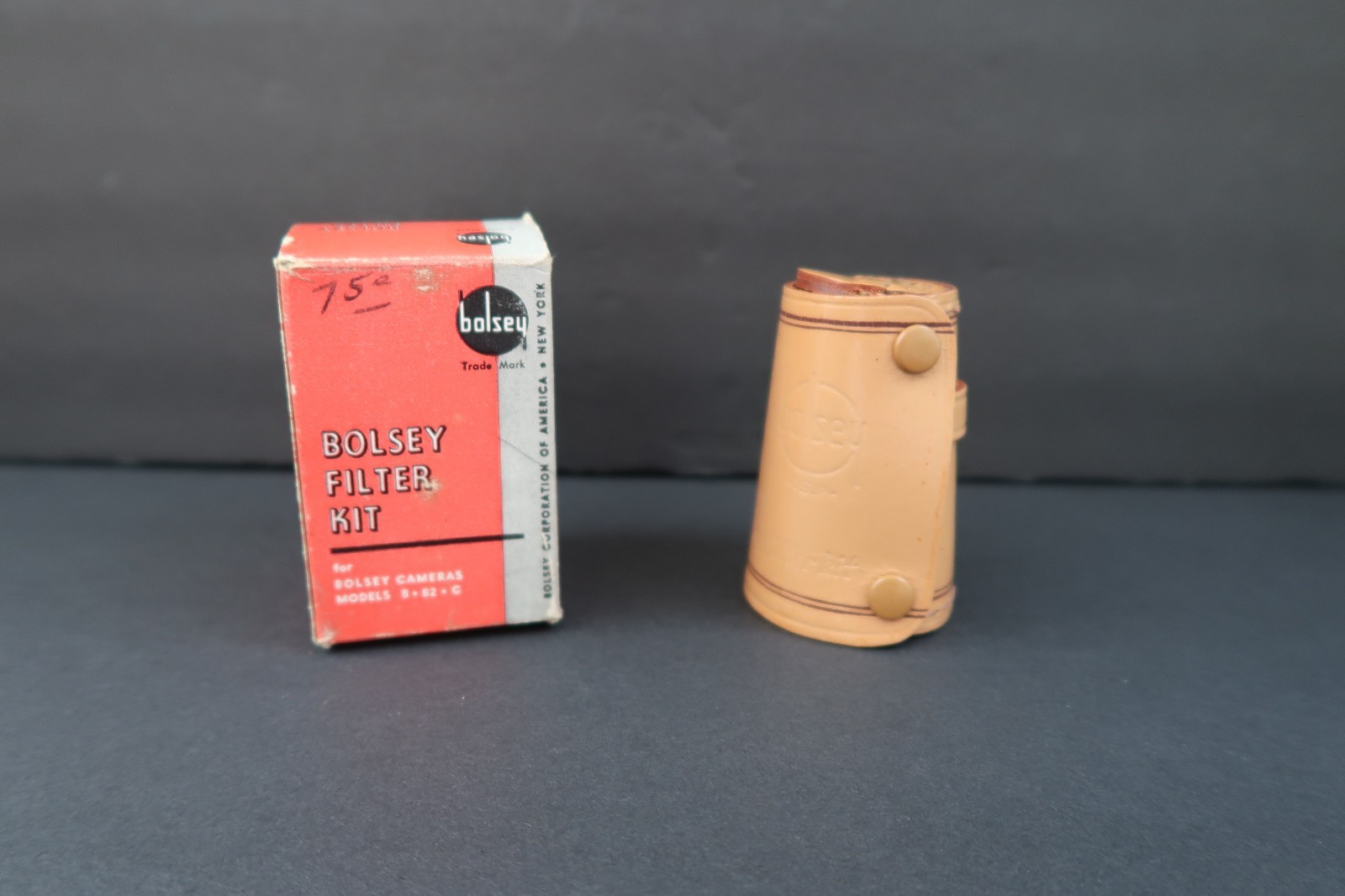 Bolsey Filter Kit Leather Case & Original Box Series V Optical Filters B B2 C