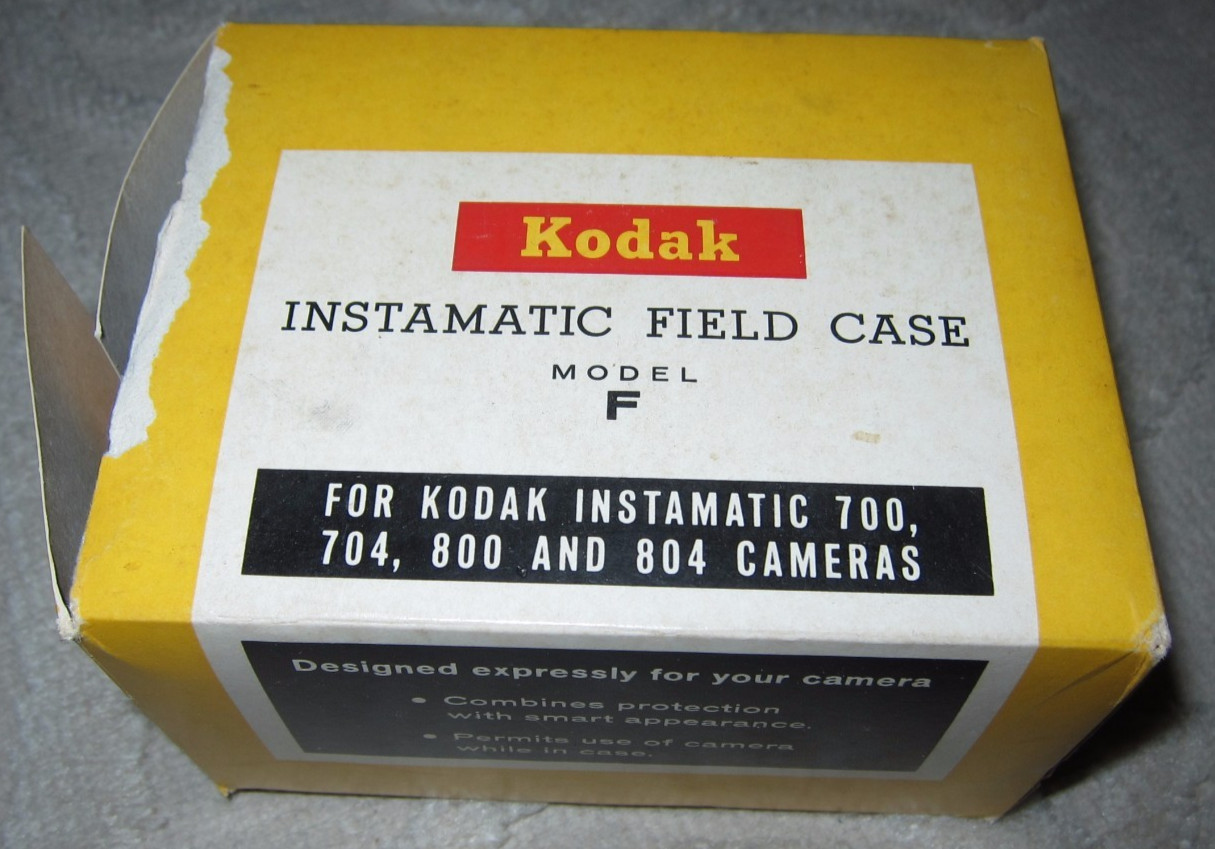 Vintage Kodak Instamatic camera Field Case Model F in original box, looks unused