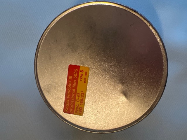 Vintage Eastman Kodak Co. Vericolor III Professional Film 5026 Type S Empty Tin