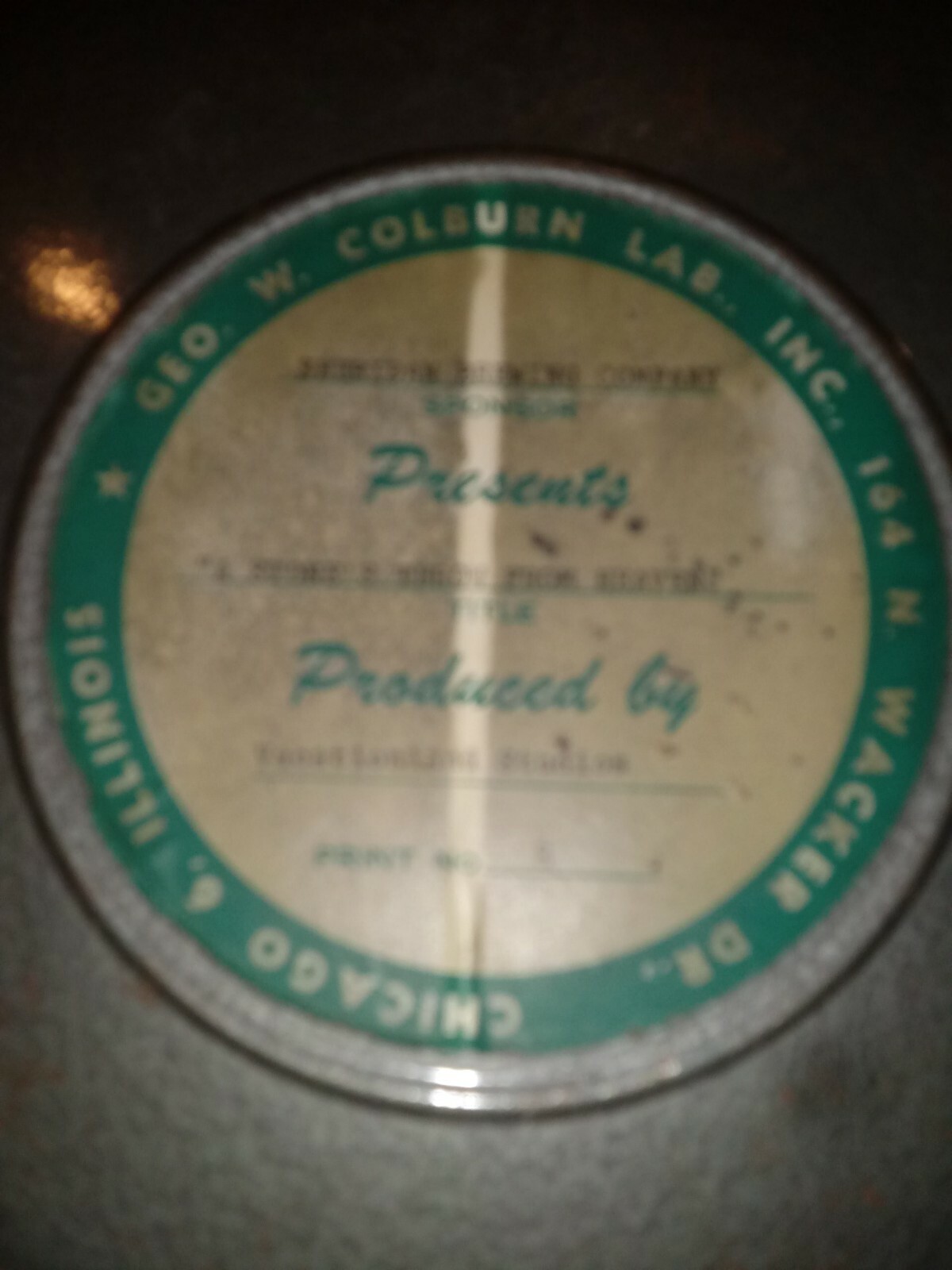 RARE VINTAGE SPAULDING FILM CO GENUINE HARD VULCANIZED TRUNK FILM CASE & REEL