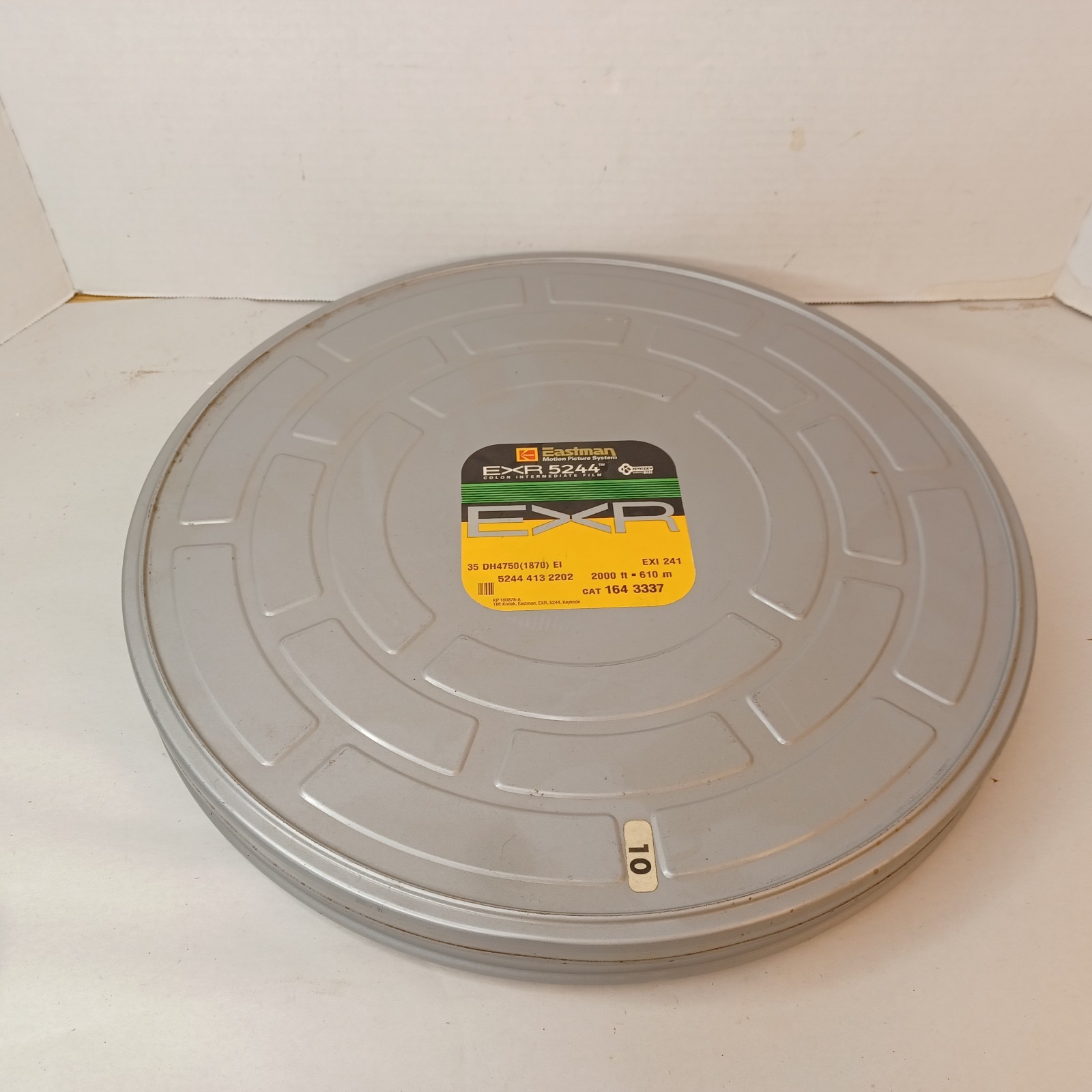 Kodak Eastman 15″ Metal Film Reel Canister Case Empty For EXR 5244 Film