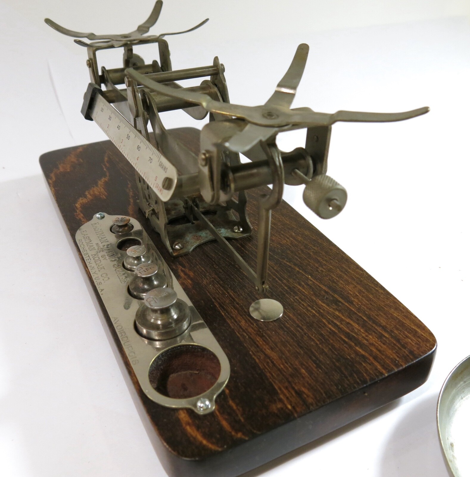 Antique Kodak Studio Scale with Weights — Refinished Base plus New Feet