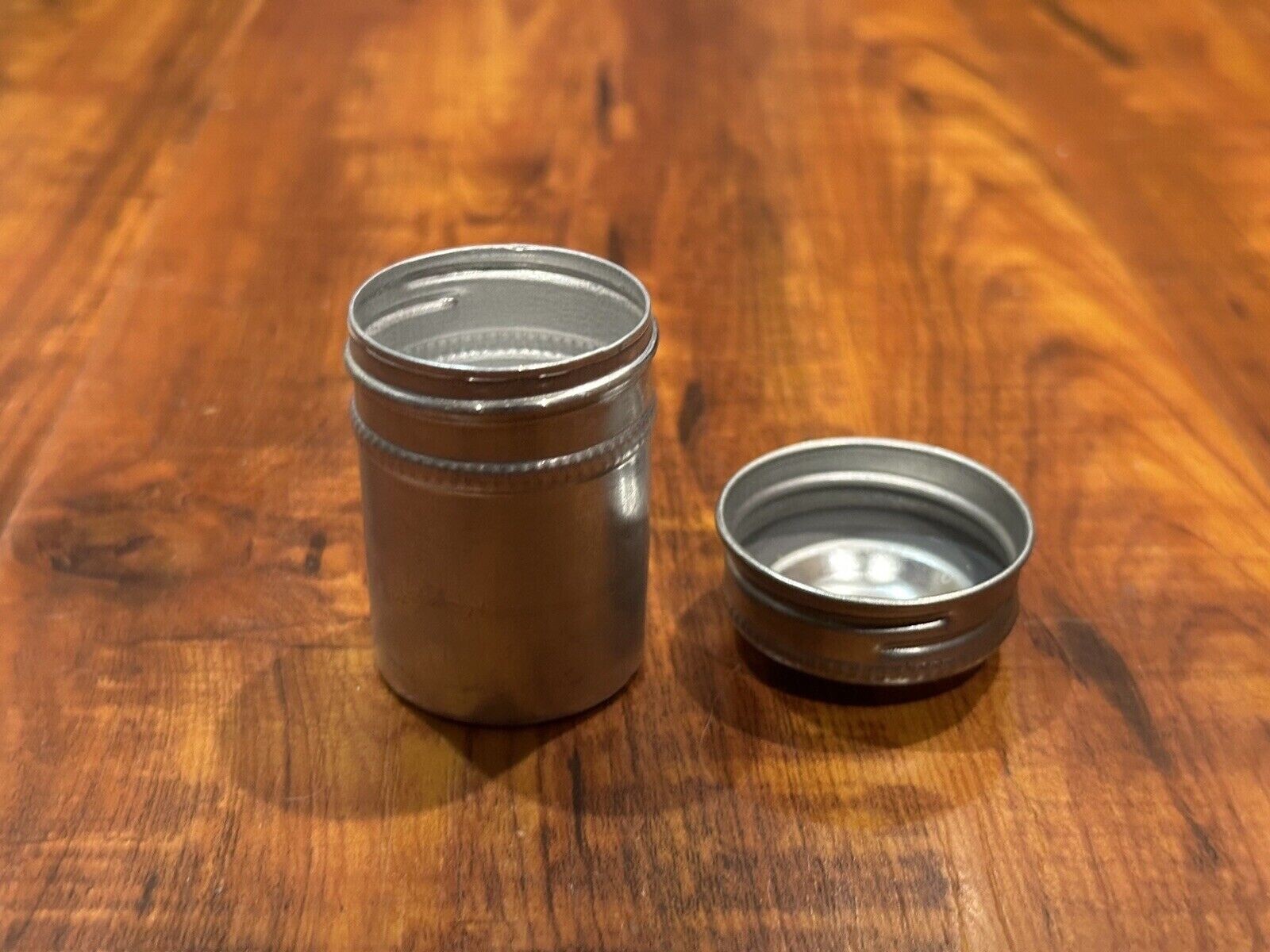Lot of (5) Vintage Metal Aluminum 35mm Film Can Canisters