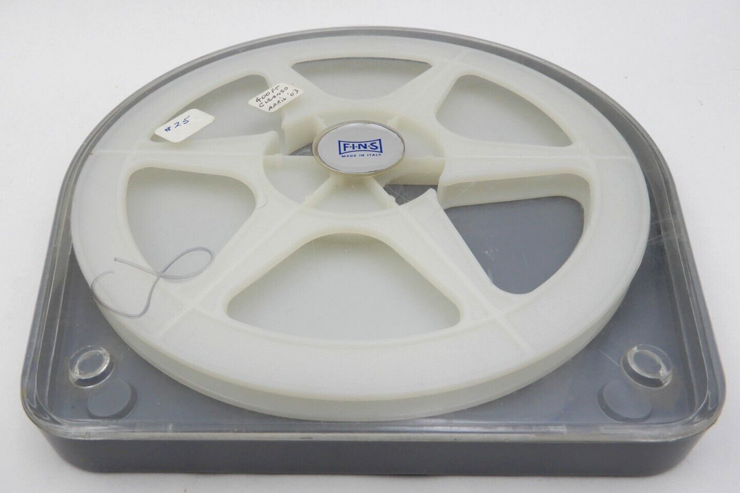 SET OF 2 VINTAGE SUPER 8MM FILM REELS WITH CASES BY FINS OF ITALY ~ 400 FEET