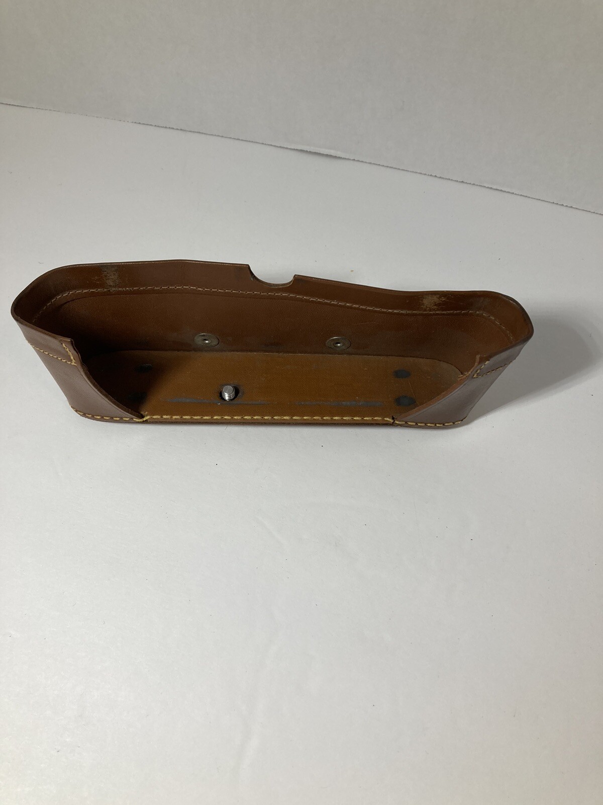 Kodak 3D Stereo Camera: Leather Field Case. Vintage Replacement Bottom Only