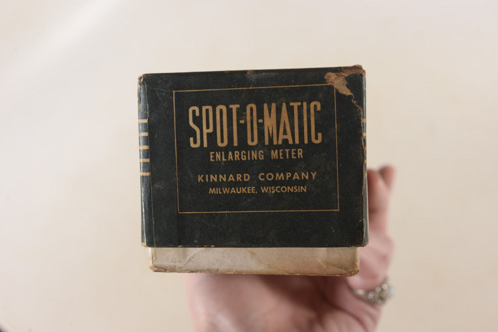 Kinnard Company Spot-O-Matic Enlarging Meter w/ box and instructions Untested