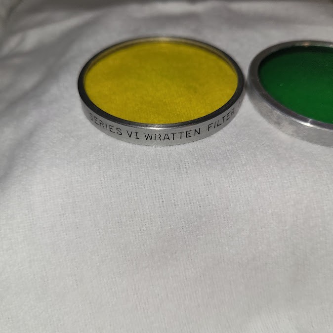 Kodak Series VI Wratten Filters Camera Lens Filters Yellow & Green