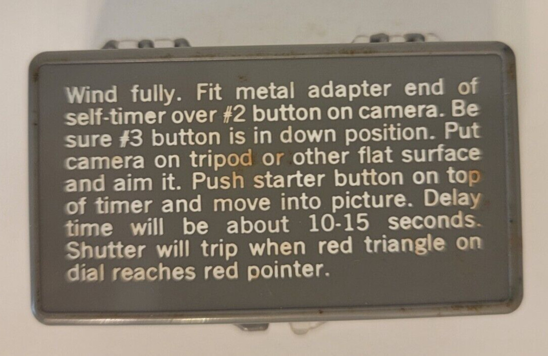Polaroid Land Camera Self-Timer #192 for 250 350 360 450 Tested Working
