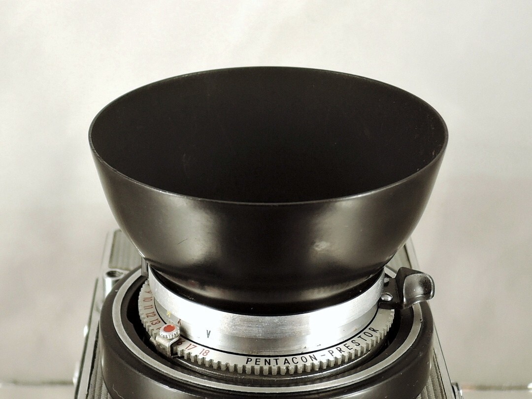 Shade hood Flexaret Meopta round bayonet B40 metal + Genuine box Used