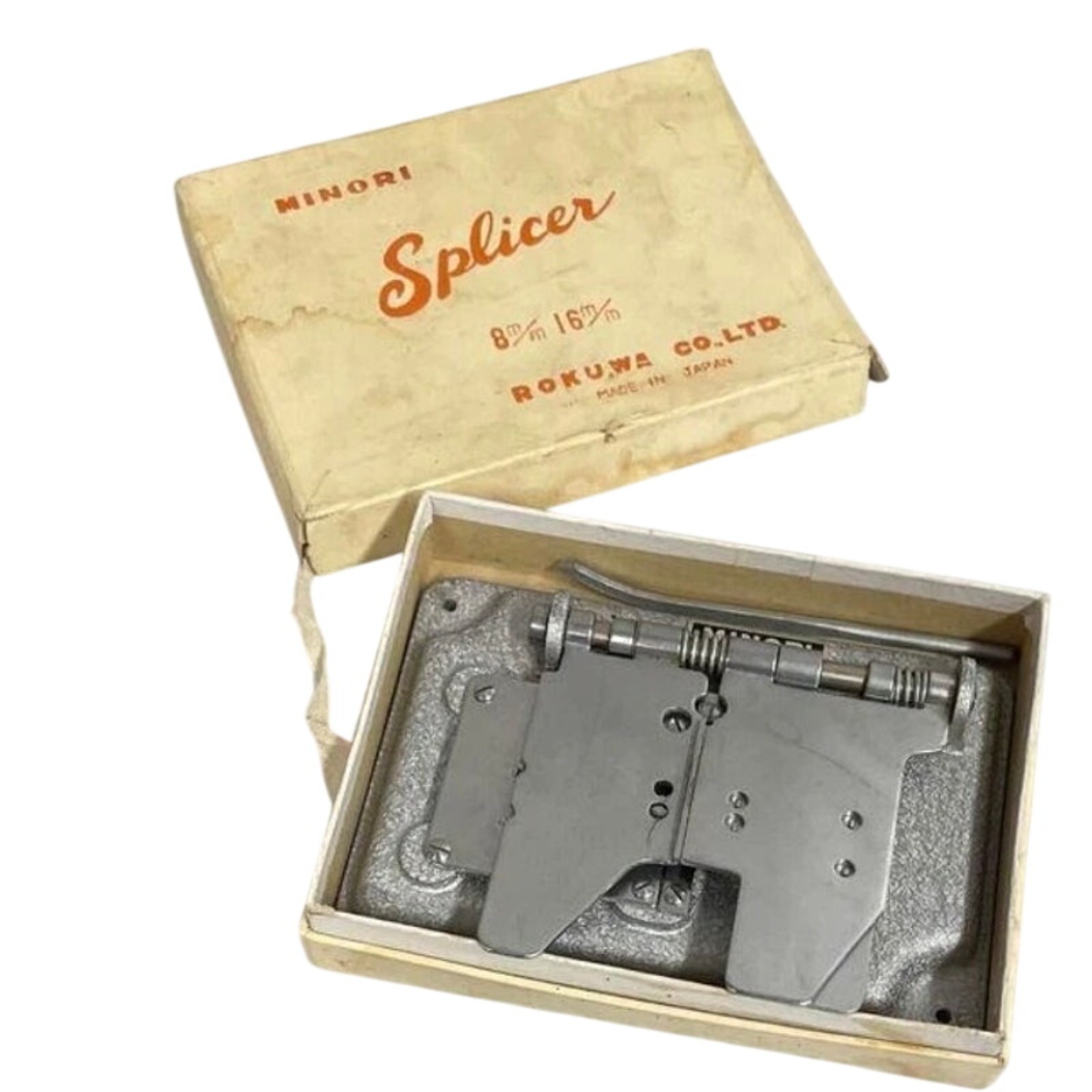 Vintage Minori Film Splicer for 8mm & 16mm, Rokuwa Co in Japan w/ Box