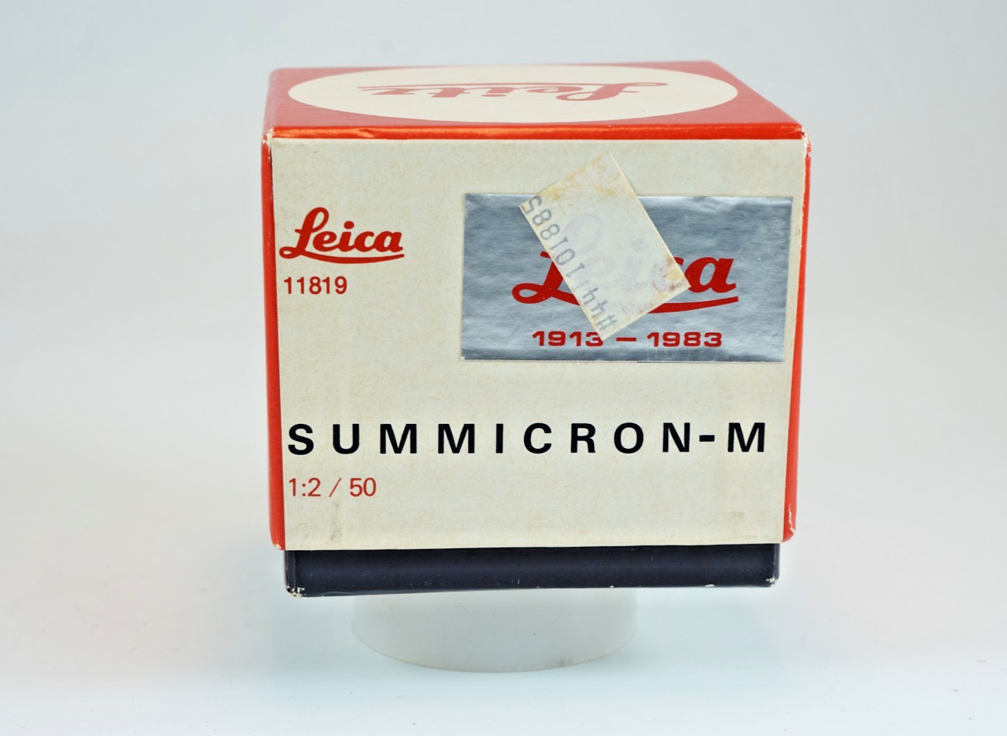 Vintage Leitz Leica Wetzlar Summicron R 50mm F2 BOX and Rear Lens Cap ONLY