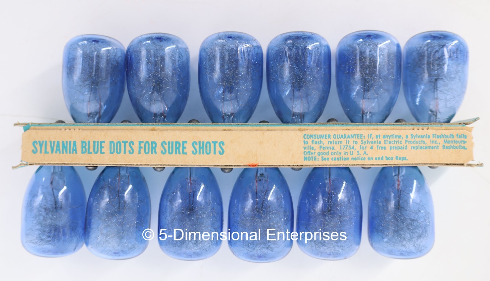 Sylvania Blue Dot Flashbulbs M3B 12-Pack in Original Packaging USA