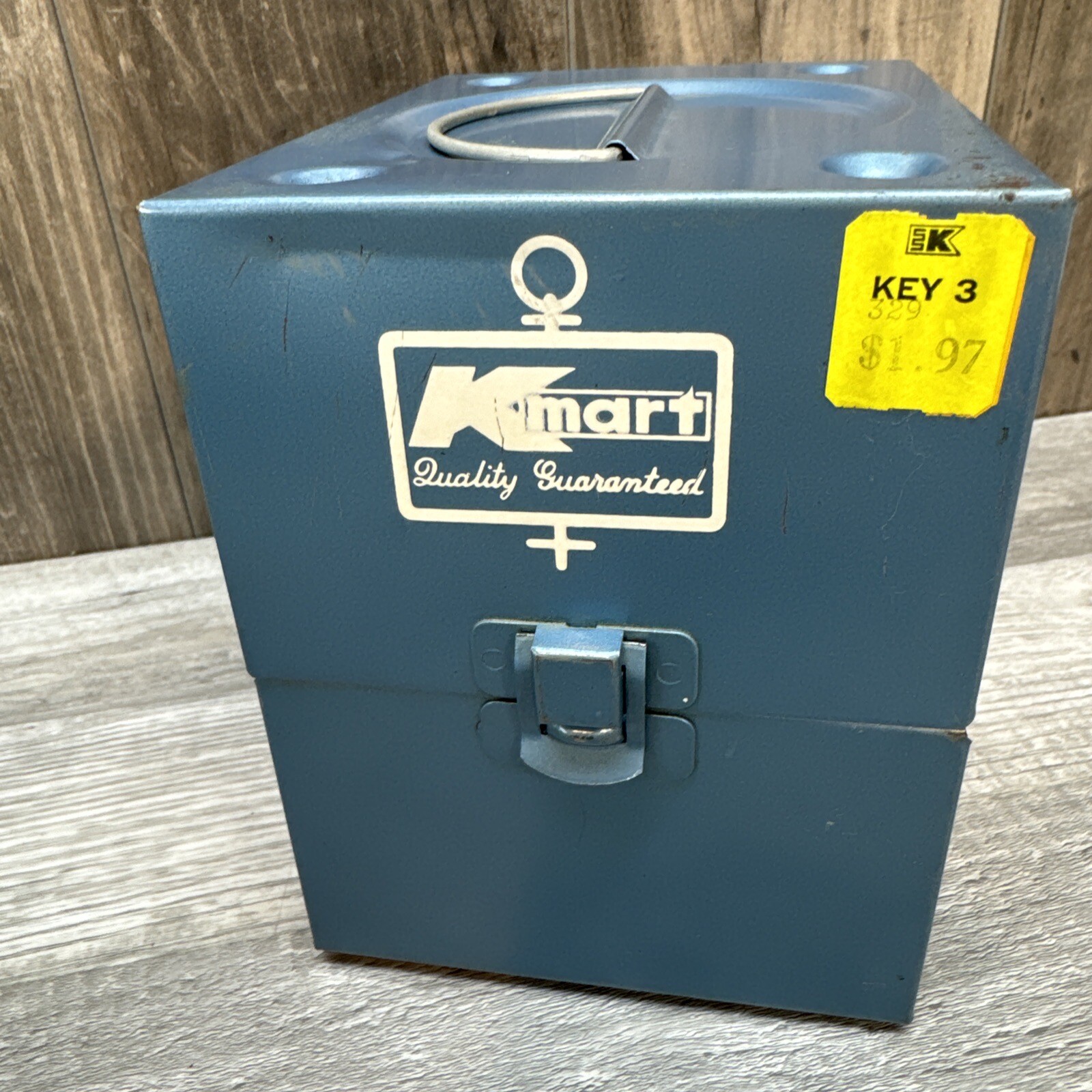 Vintage Kmart Metal Reel Storage Film Case Box 8mm Canisters 6 Slots W/ 5 Cases