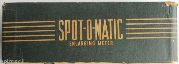 Mid-century Spot-O-Matic Enlarging Meter w/ Box, Instructions & Manual, Bakelite