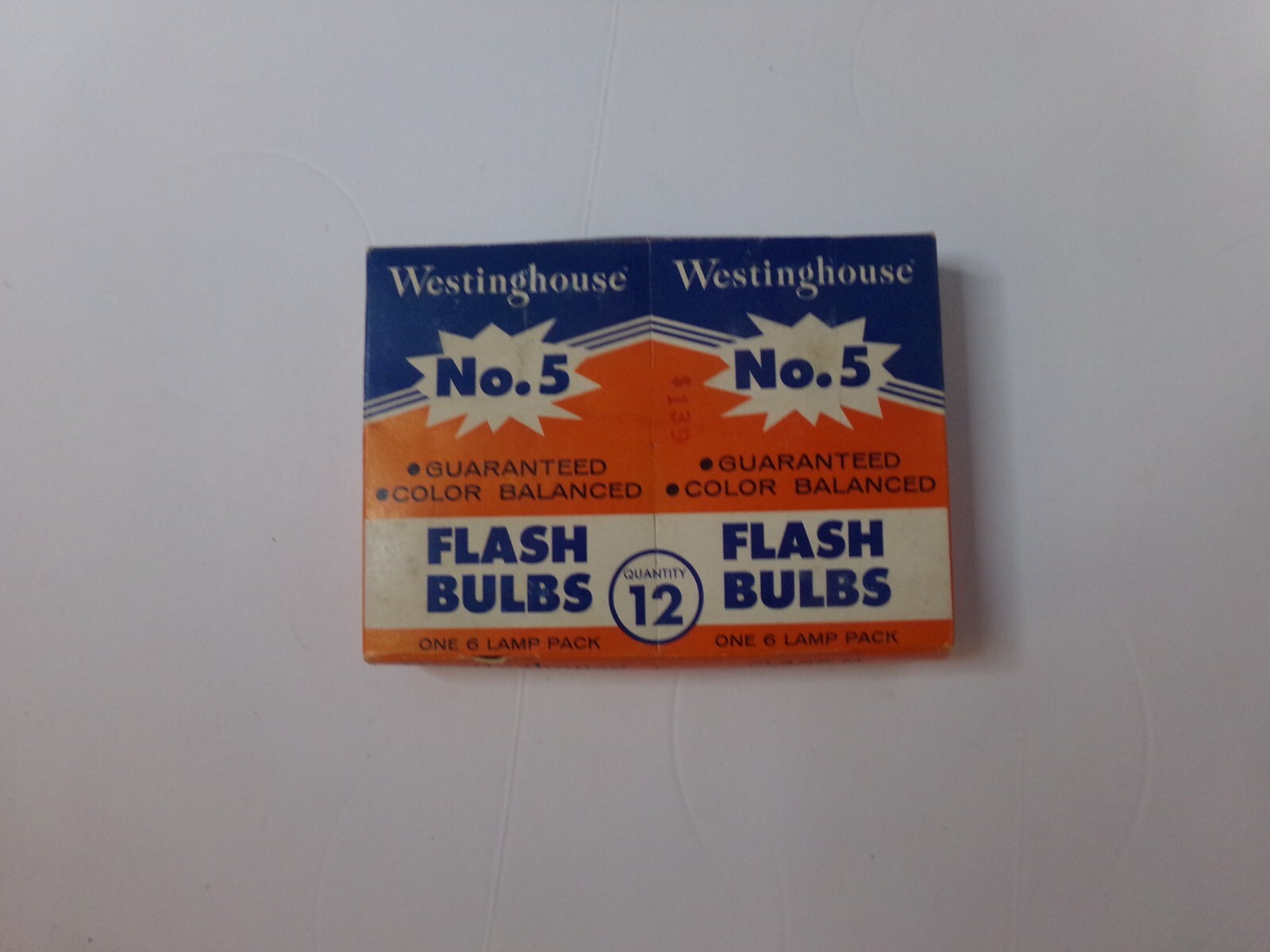 VINTAGE WESTINGHOUSE No. 5 FLASHBULBS CIRCA 1960