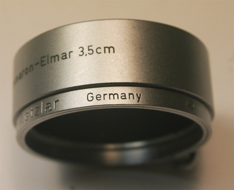 Ernst Leitz Wetzlar Summaron – Elmar 3.5cm LEICA lens hood shade