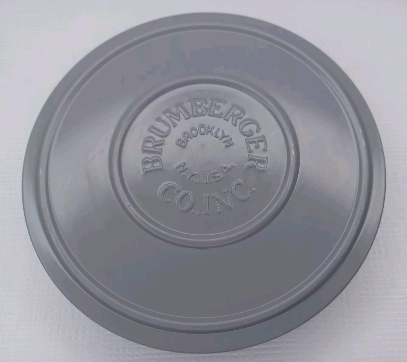 Brumberger 5″ Grey Metal Reel Case