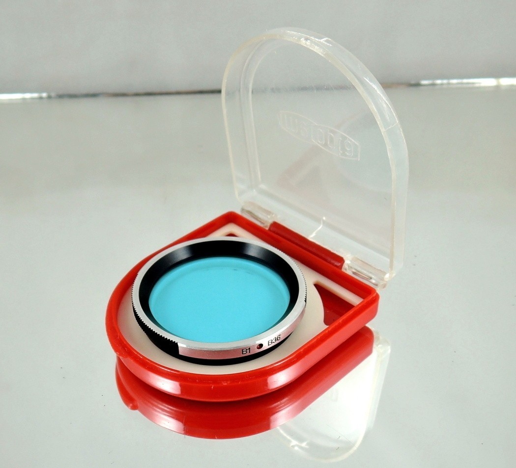 Flexaret MEOPTA B1 B36 Blue Filter Czechoslovakia Genuine Accessories Bayonet