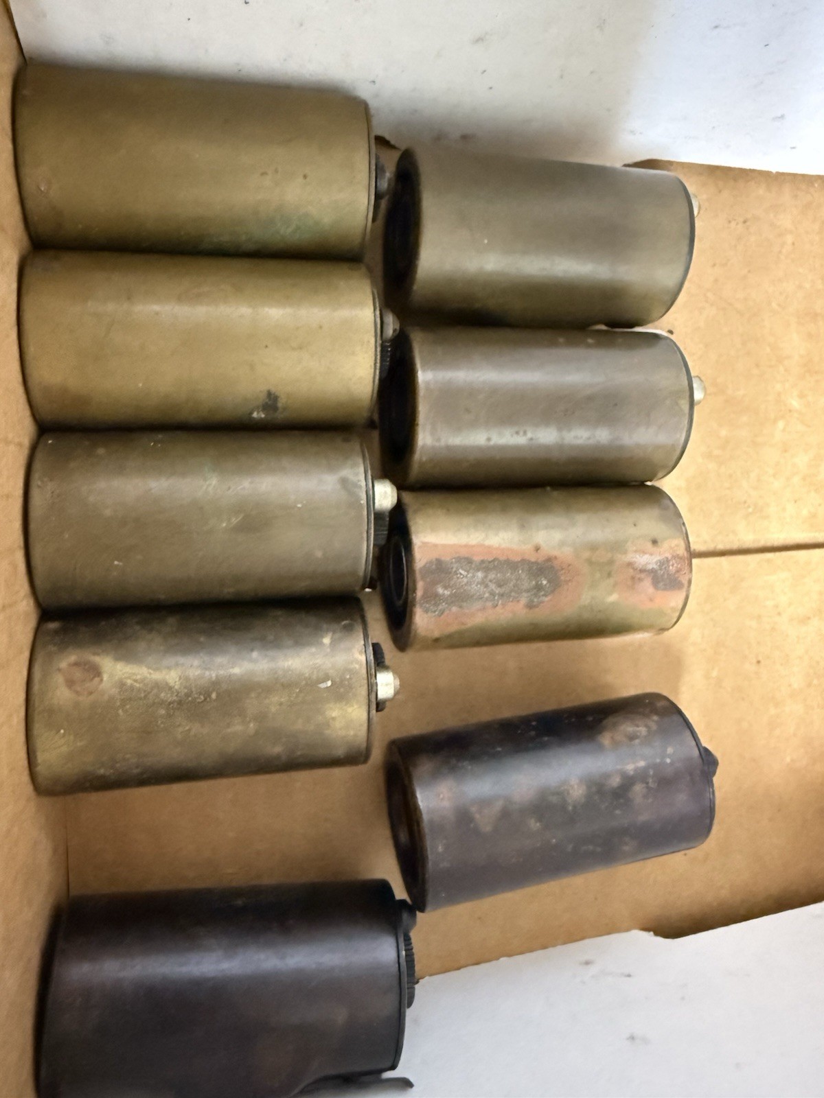 1 Antique Ernst Leitz Wetzlar Brass 35mm Reloadable Film Cassette Canister