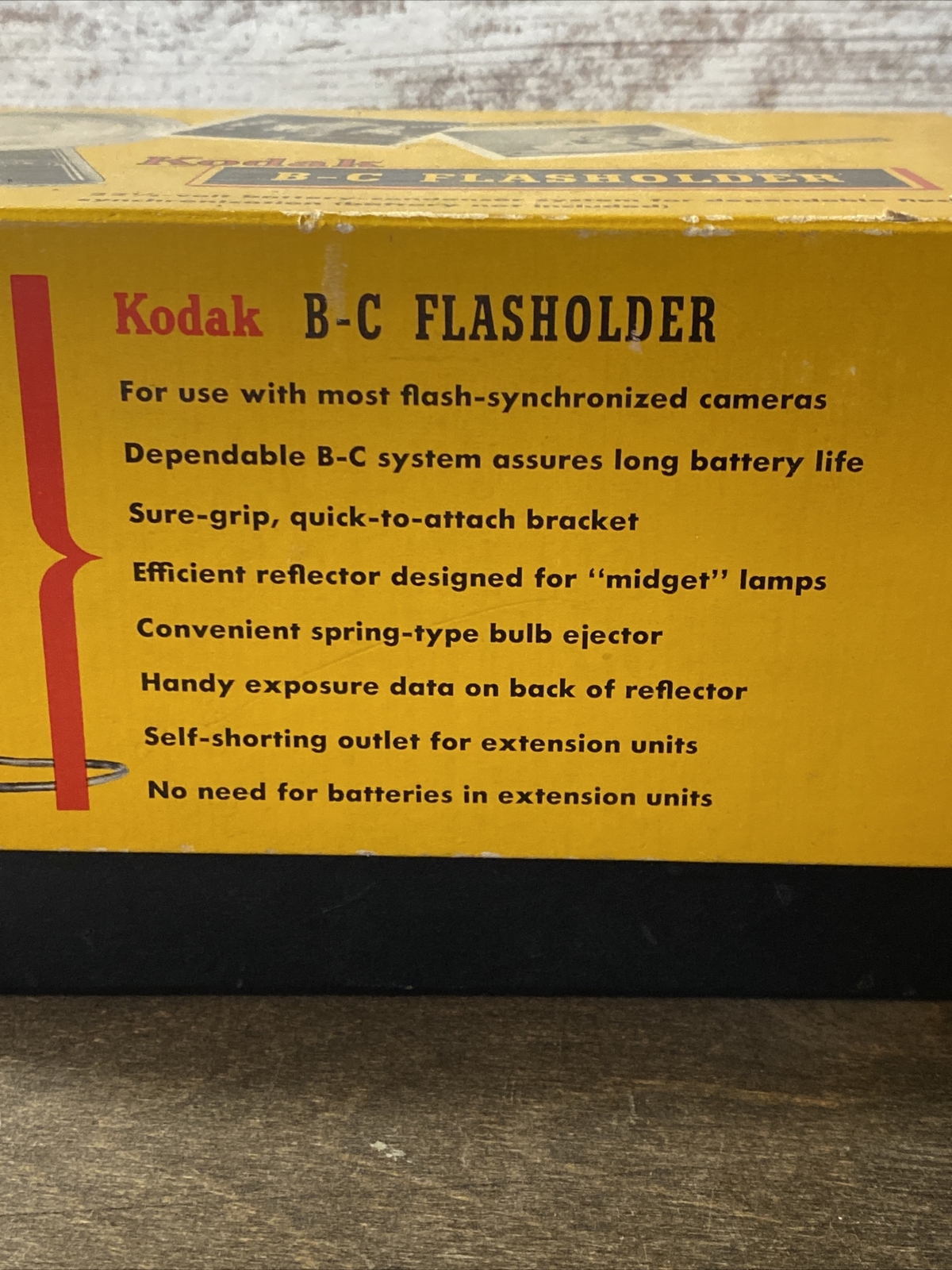 Vintage Kodak BC Flasholder Original Box Flashguard Complete. Photography￼
