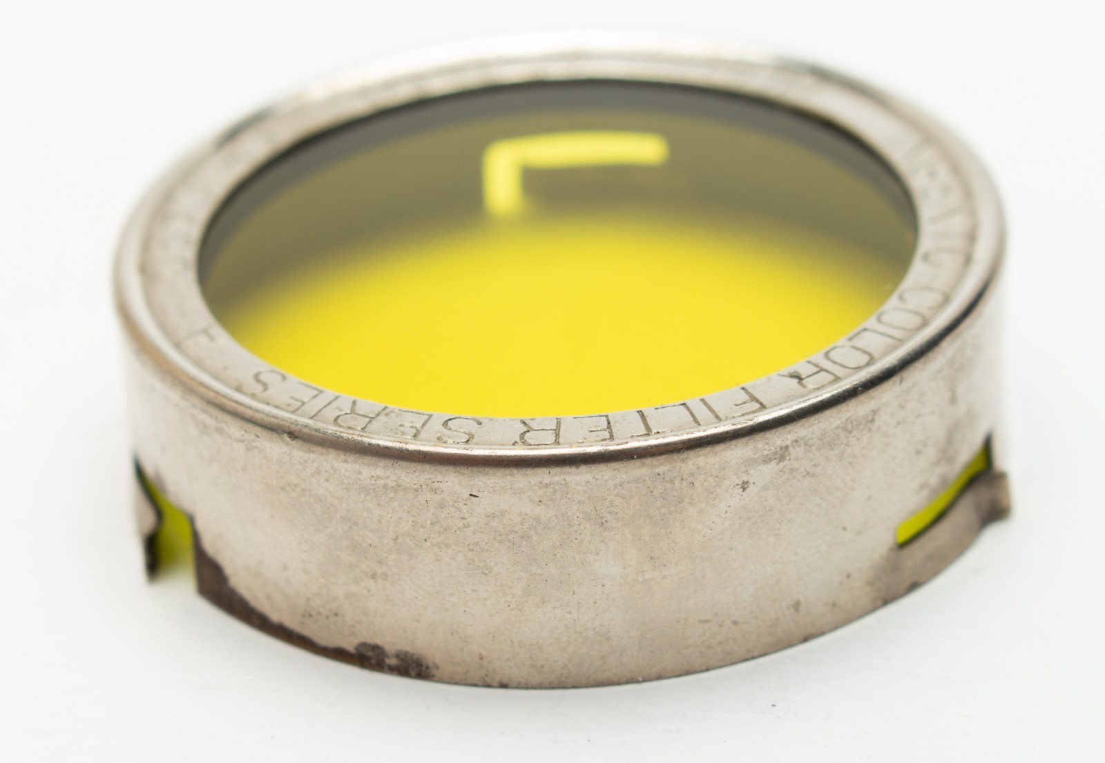Vintage Burke & James Chicago 2″ Ingento Color Filter Series A Yellow Slip On K2