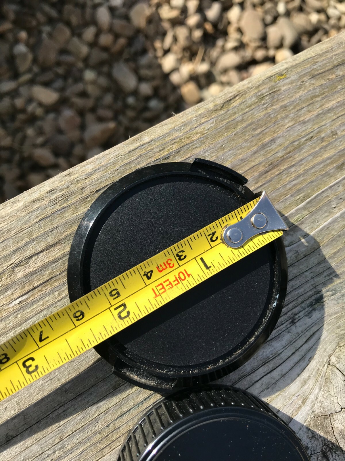 Vintage Camera Lens Pouch with Five Assorted Lens Caps