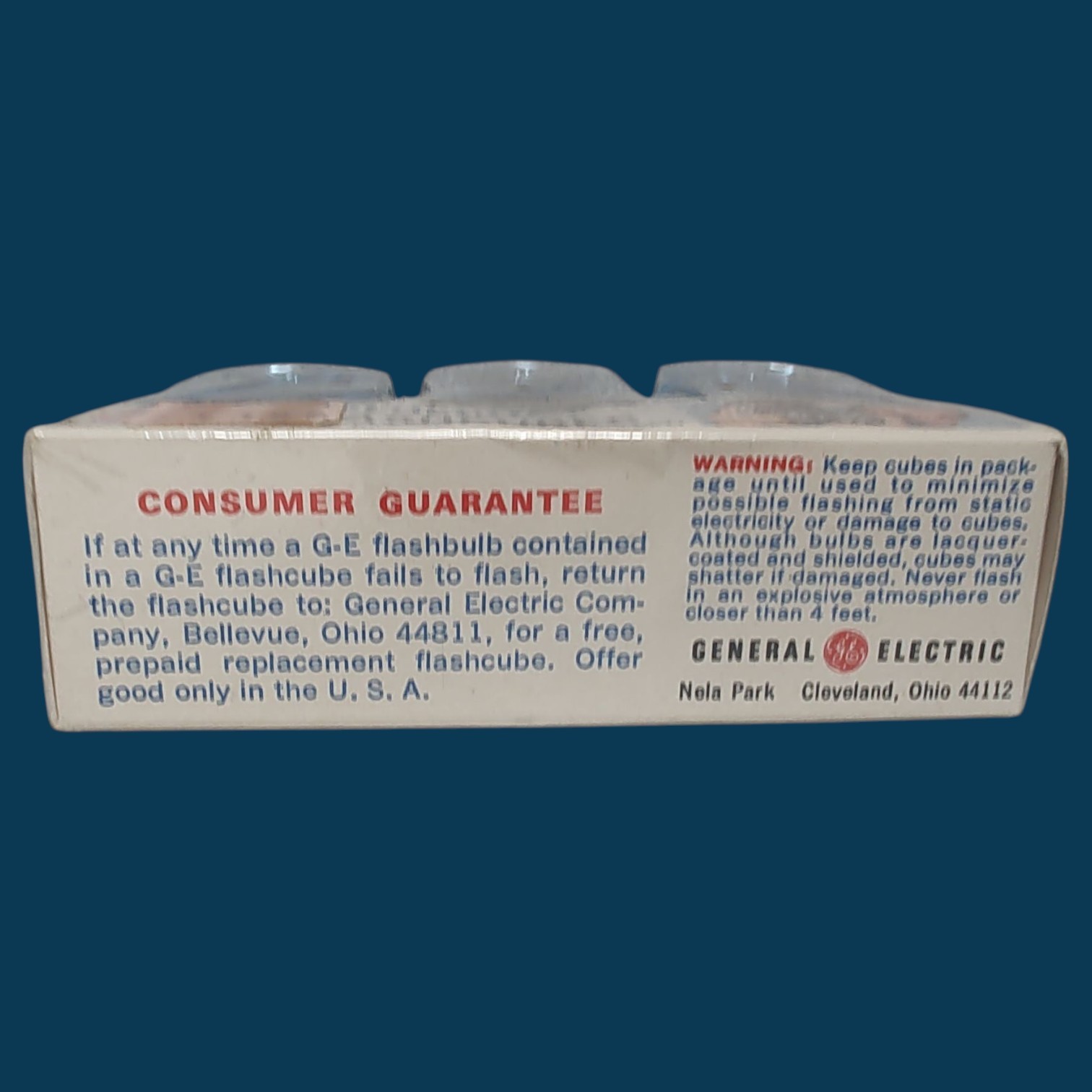 Vintage UNUSED GE Bluecoat Flashcubes 3 Cubes Brand New Old Stock!