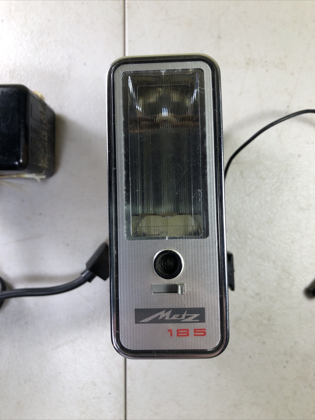 Vintage Metz Mecablitz 185 Flash W/ Original Power Cord & Adapter